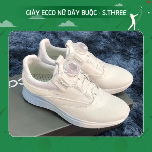 Giày Ecco nữ khóa Boa trắng