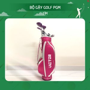 Túi & bộ gậy Golf Full set PGM - Tím, dành cho nữ