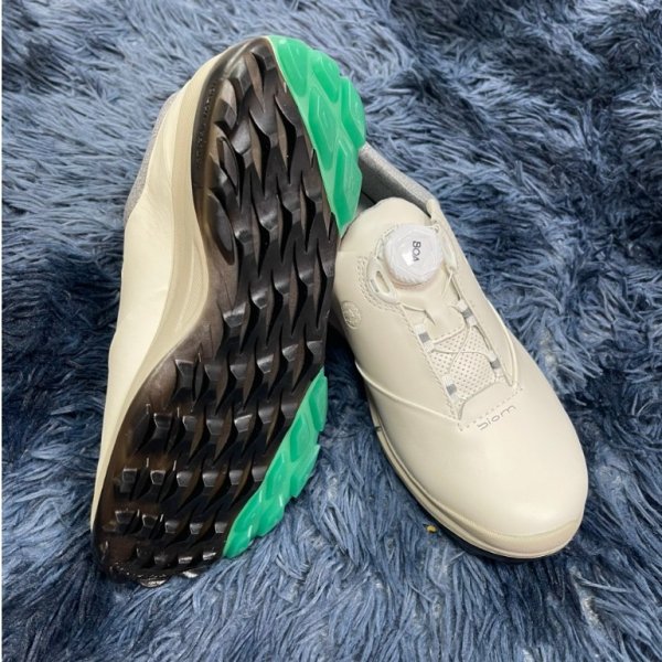 Giày golf nữ Ecco TX224 trắng xanh, khóa Boa