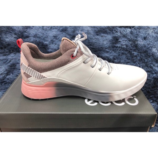 Giày golf nữ Ecco TH223 trắng hồng dây buộc