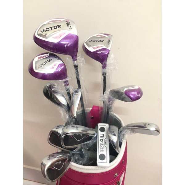 Túi & bộ gậy Golf Full set PGM - Tím, dành cho nữ