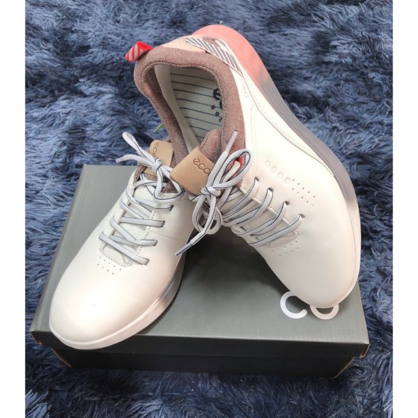 Giày golf nữ Ecco TH223 trắng hồng dây buộc