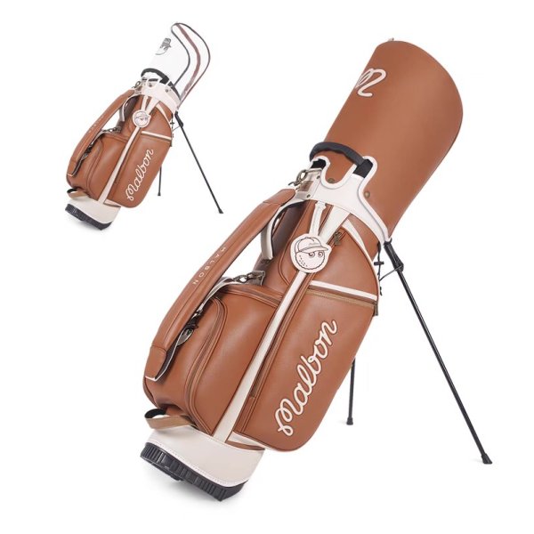 Túi gậy Golf Malbon - nhiều màu, da sần