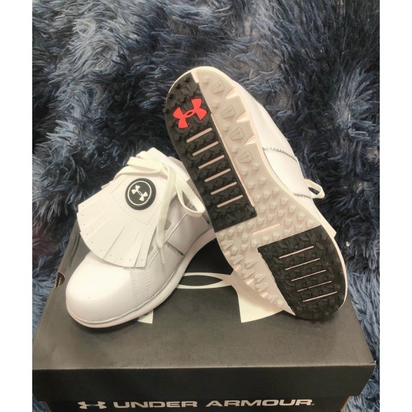 Giày golf UA trắng mix