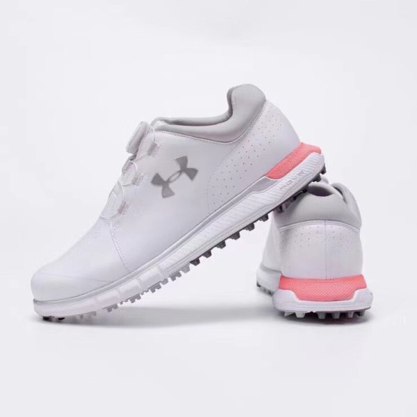 Giày golf UA trắng cam