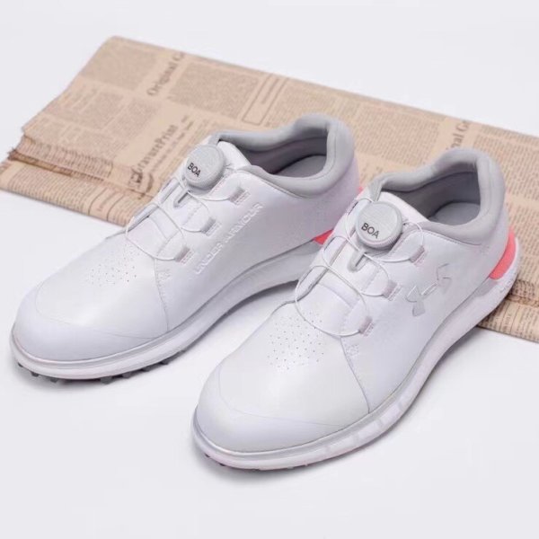 Giày golf UA trắng cam